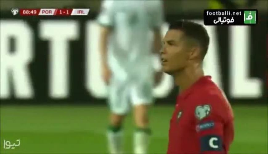 کریستیانو رونالدو با گلزنی مقابل ایرلند تبدیل به بهترین گلزن تاریخ در رده ملی شد