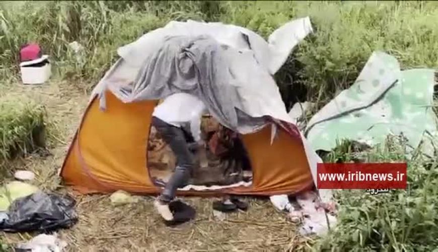  جوانی تحصیل کرده در لنگرود که ۳ ماه است ،  به همراه همسرش در چادر مسافرتی زندگی می‌کند