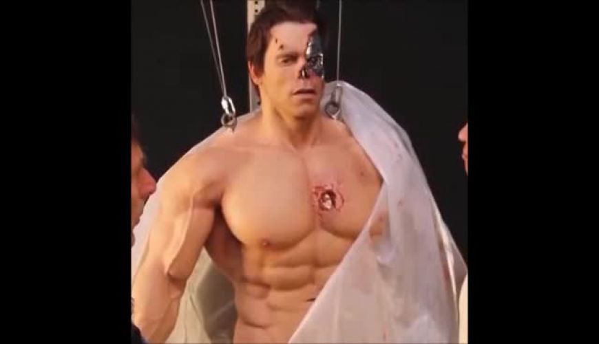 صحنه‌هایی از ساخت بدل آرنولد شوارتزنگر در فیلم ترمیناتور