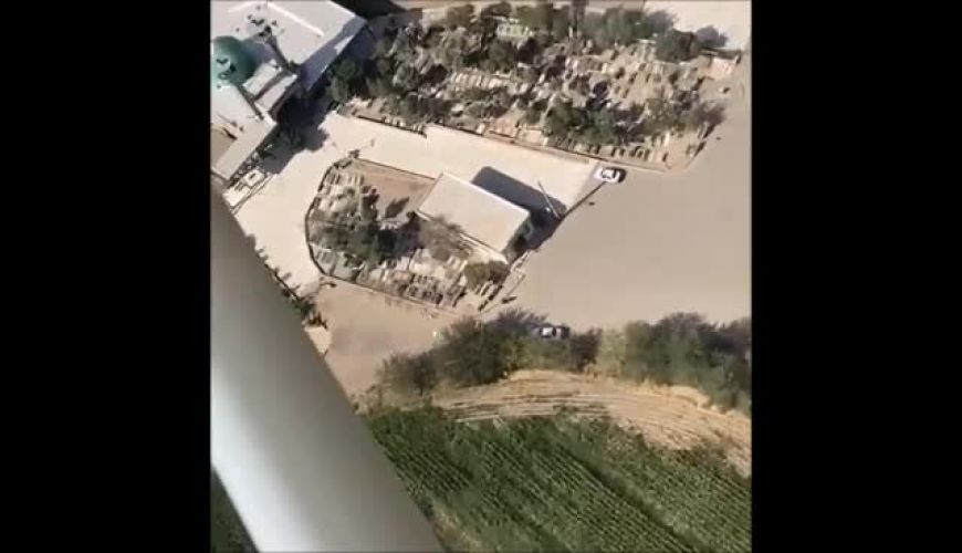 پرواز با هلیکوپتر امیرخسرو عباسی همسر بهاره رهنما در آسمان تهران