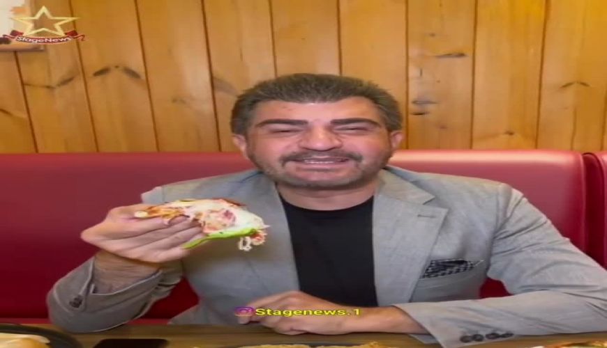 چهره جدید محمود شهریاری بعد از مدتها غیبت در تبلیغ فست فود