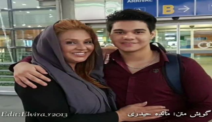 نسرین مقانلو بازیگر سریال دل در جشن تولد پسرش آرین