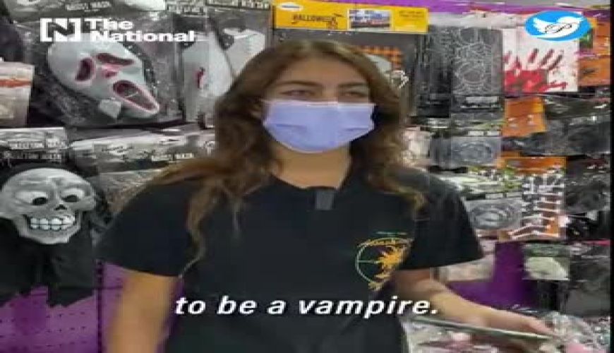 صف‌های طولانی دختران و پسران برای هالووین در عربستان!