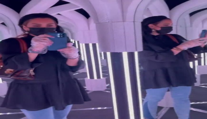 عکسبرداری نیکی مظفری یک ظهر جمعه در دبی