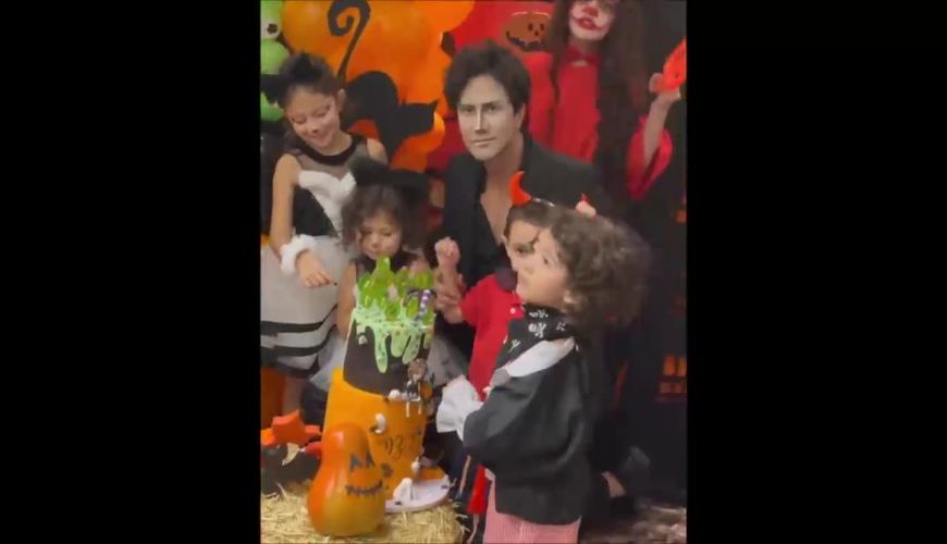 جشن تولد نبات دخترسپیده بزمی پور و شاهرخ استخری و با تِمِ هالوین