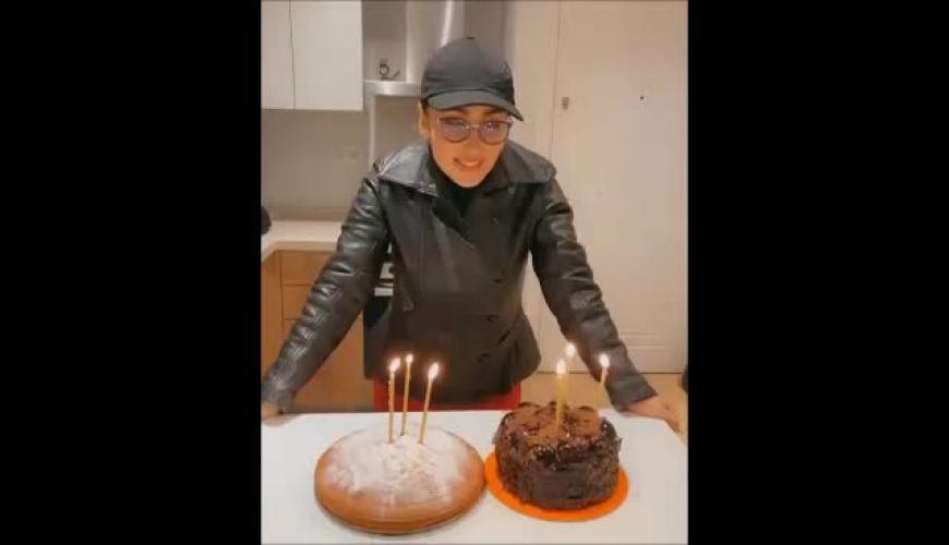 جشن تولد پرستو صالحی بازیگر مهاجرت کرده در استانبول