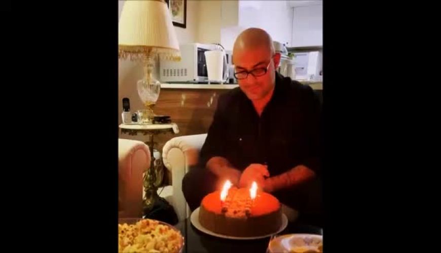 جشن تولد کیان مقدم همسر حدیث تهرانی بازیگر