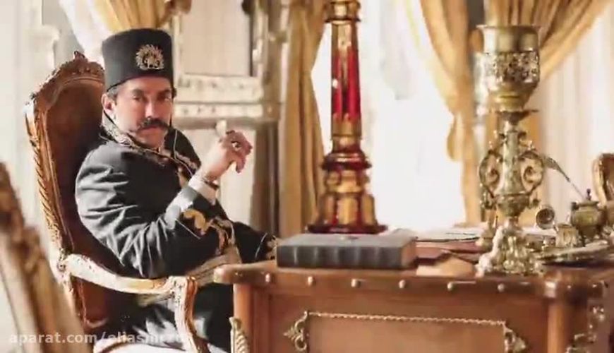 گریم بهرام رادان در نقش ناصر الدین شاه در سریال جیران