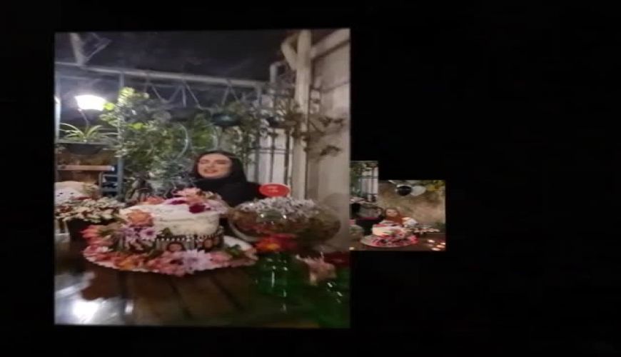 هانیه غلامی بازیگر معروف در جشن تولد مادر خیلی جوانش لادن سلیمانی