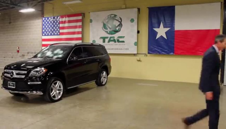 روش خطرناک تست ضدگلوله بودن مرسدس‌ بنز 