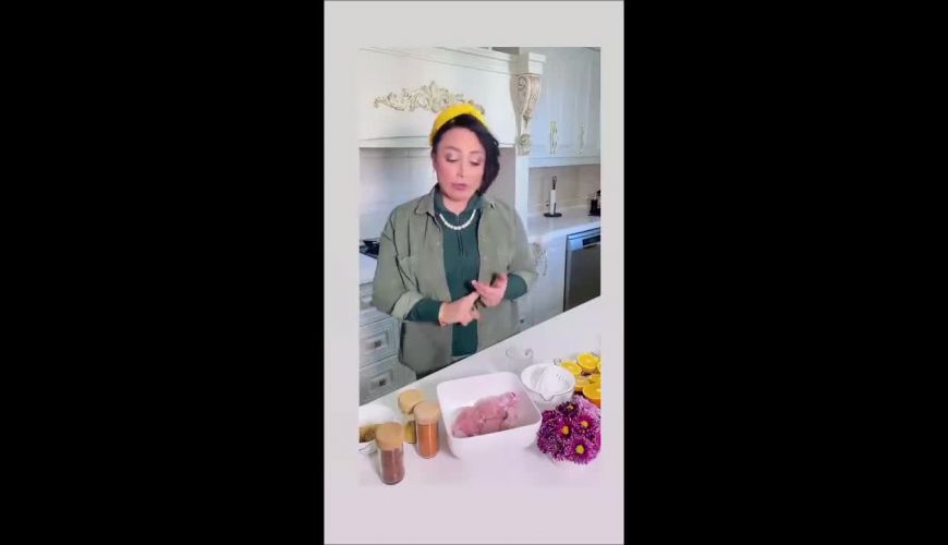 خوراک مرغ خوشمزه پرتقالی به سبک صبا راد در خانه اش
