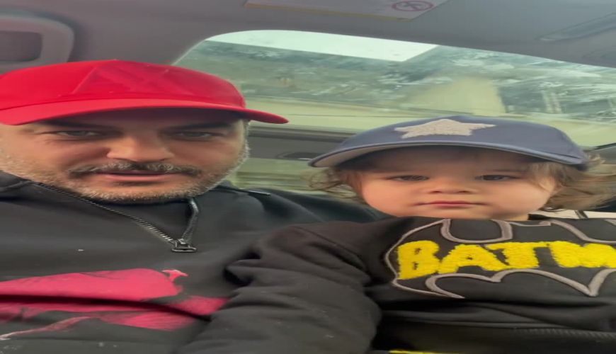 دور دور سام درخشانی و پسر خوش تیپش برسام در ماشین 