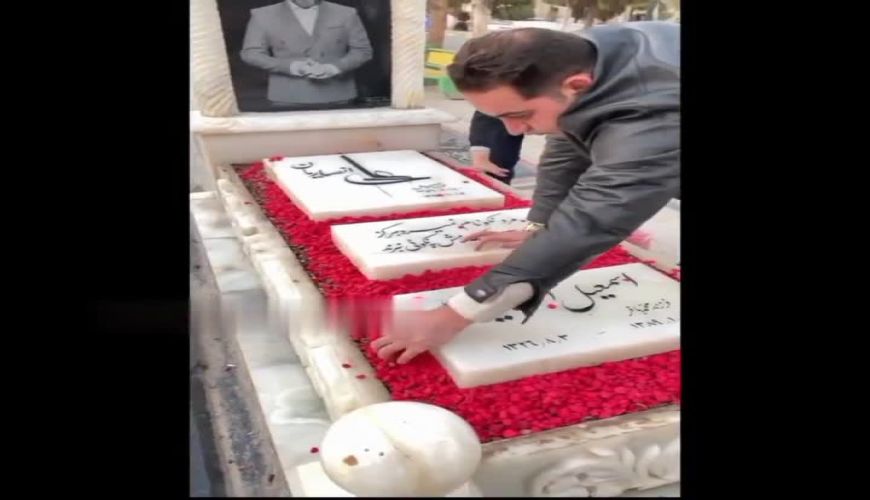 آماده سازی مزار زنده یاد علی انصاریان برای سالگردش