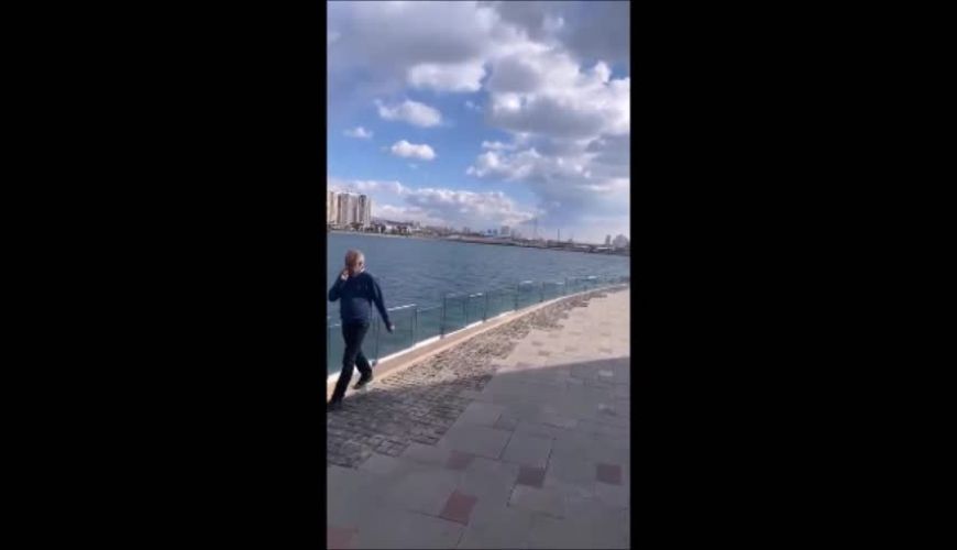  ورزش صبحگاهی مانی رهنما همسر صبا راد در اطراف دریاچه چیتگر 