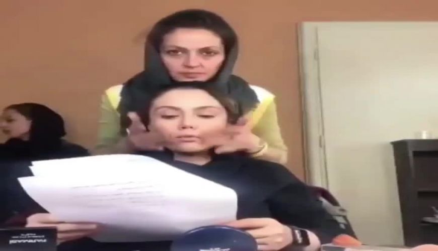 شادی مختاری قبل و بعد از گریم برای سریال جزیره 