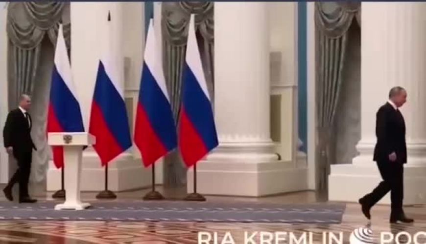 حرکت جنجالی پوتین در دیدار با شولتز صدراعظم آلمان