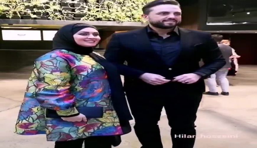 پدرام کریمی با همسرش، در اکران خصوصی فیلم عنکبوت