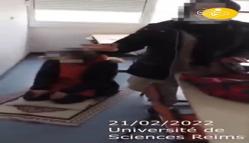 جنجال نماز خواندن دختر دانشجوی فرانسوی در کلاس 