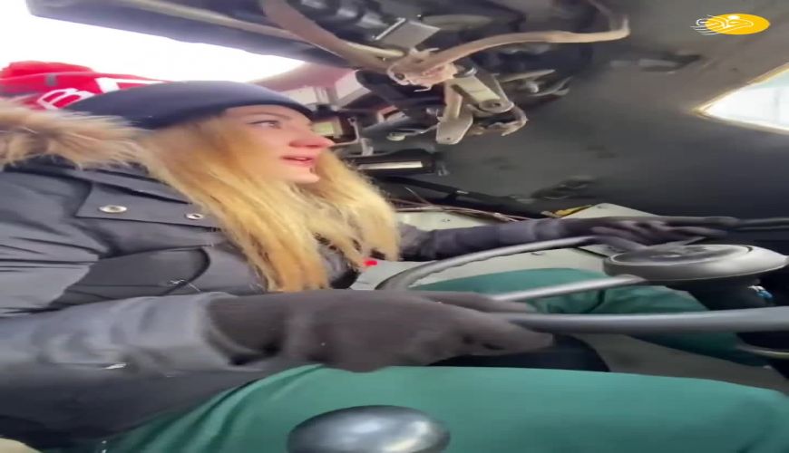 نستیا اینفلوئنسر سلبریتی اوکراینی در تانک روسی 