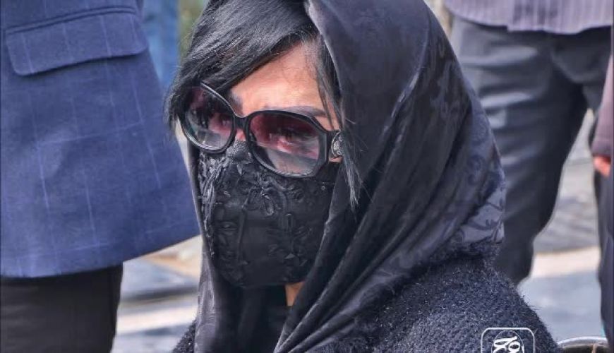 بازیگران در تشیع پیکر زهره فکور صبور 