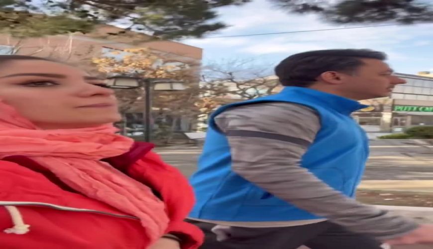 ورزش صبحگاهی مبینا نصیری و همسرش مهدی توتونچی