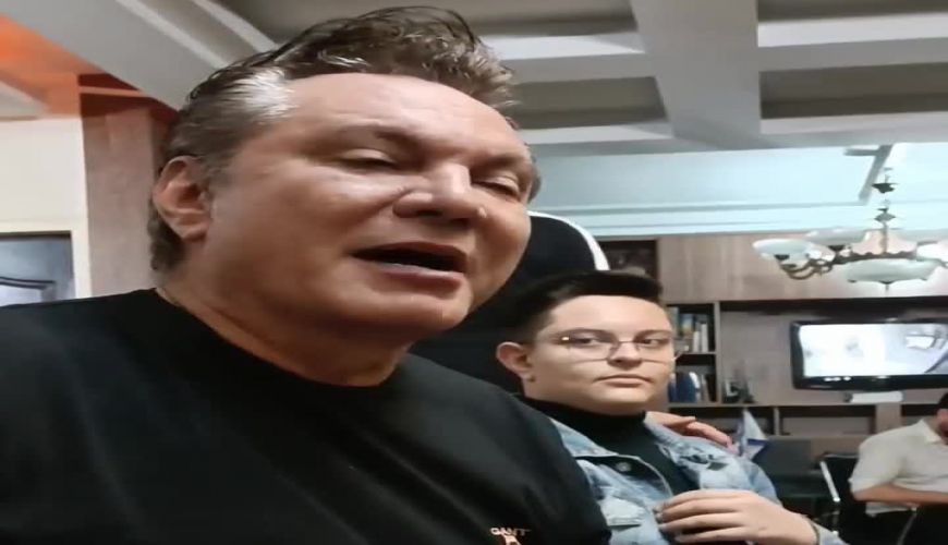 جشن تولد بابک نوری با آواز خوانی فرشید نوابی همسر سابق الهام چرخنده