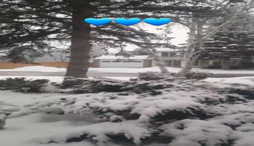 مریم امیرجلالی بازیگر در یک روز برفی کانادا 