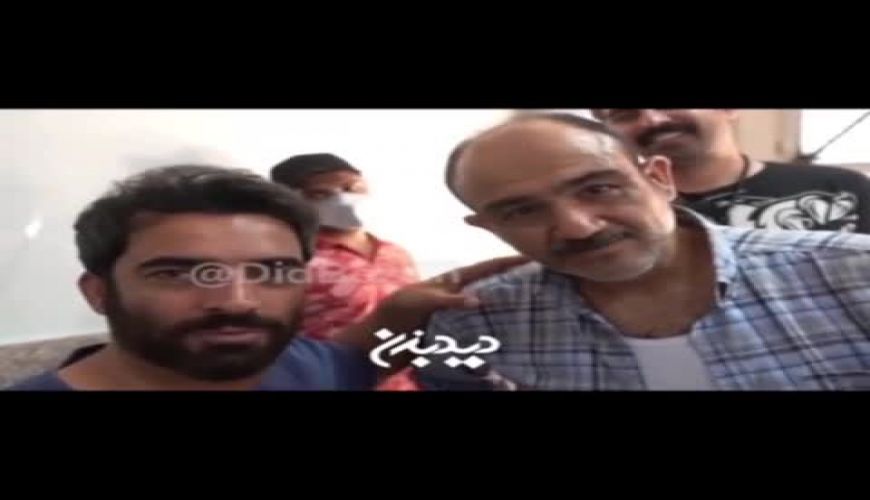 تقلید صدای لولای در  از مهران غفوریان سر صحنه فیلم برداری