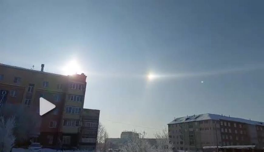 مشاهده پنج خورشید در آسمان روسیه 