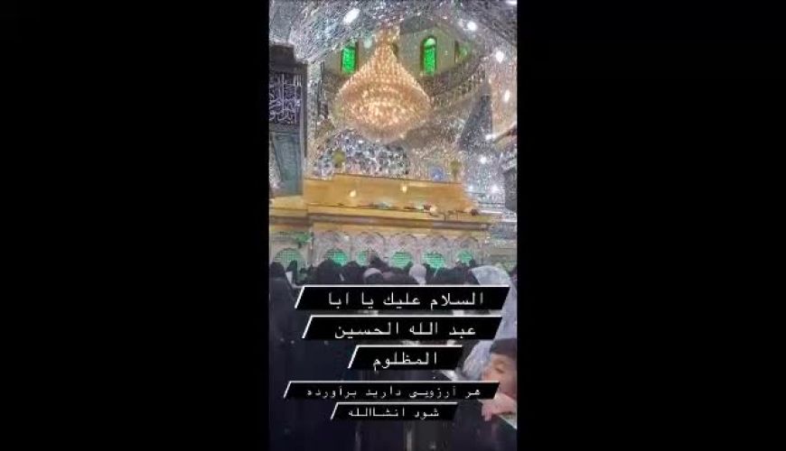 حس حوب محیا دهقانی بازیگر نجلا 2 در حرم امام حسین علیه السلام