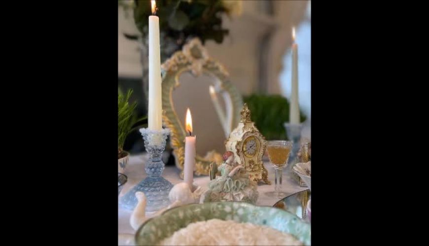 سفره هفت سین زیبای ساره بیات و همسرش علیرضا افکاری