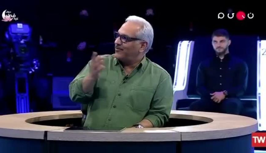 خوردن پشه زنده توسط مهران مدیری در پشت صحنه! 