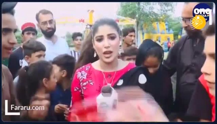 جنجالی شدن سیلی زدن خبرنگار زن به یک پسر !