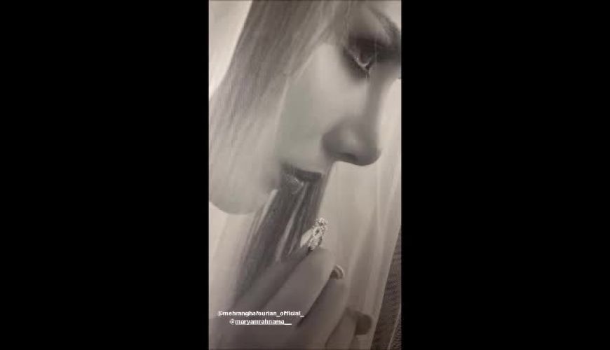 لباس شب عروسی آرزو غفوریان همسران مهران غفوریان 