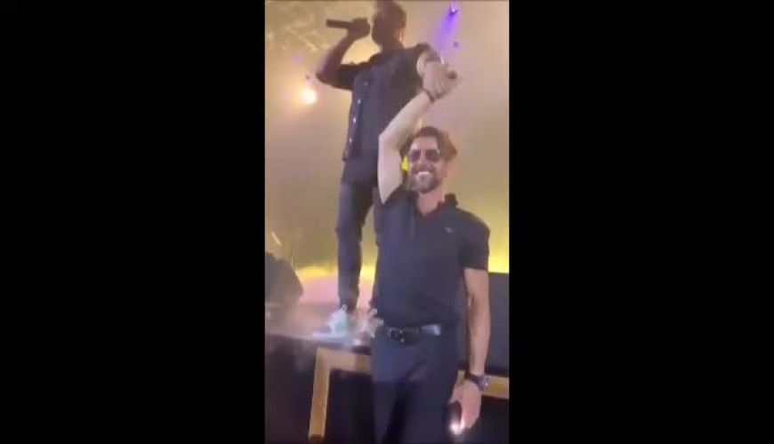 حضور جالب امین حیایی در کنسرت رضا گلزار