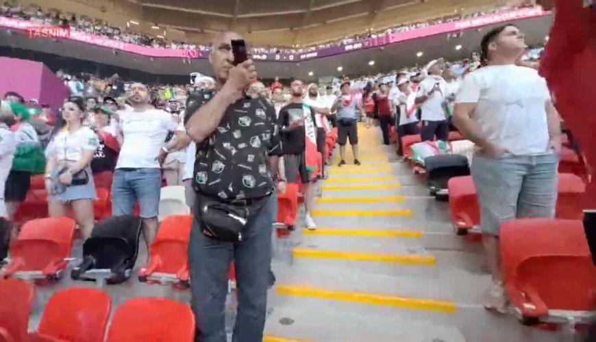 لحظه دیدنی به ثمر رسیدن گل روزبه چشمی از زوایه سکوها