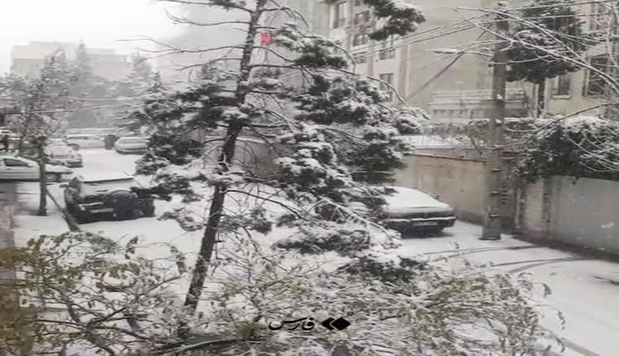  تصاویری ناب از اولین برف زمستانی تهران 