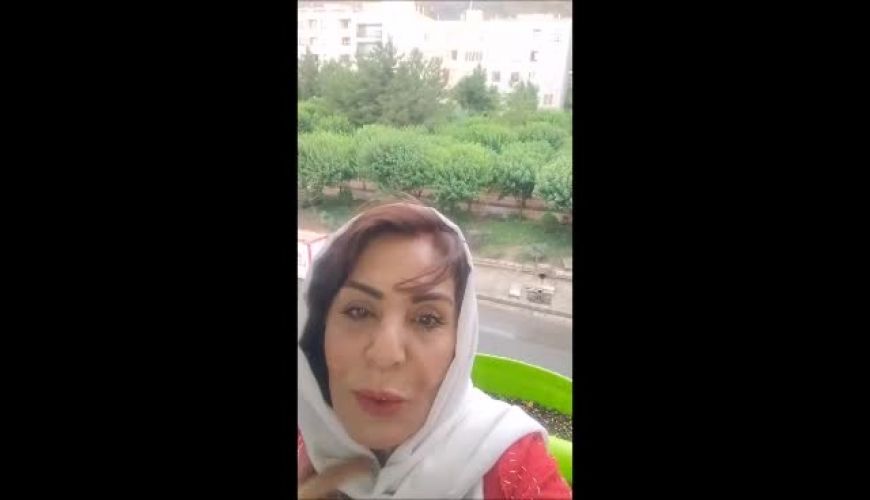 ویدیو معنا دار زهره حمیدی از عصبانیت آسمان و زمین از طوفان تهران 