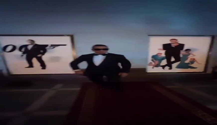 حرکات عجیب و غریب ایمان اشراقی بازیگر خط قرمز در اکران فیلم جیمزباند