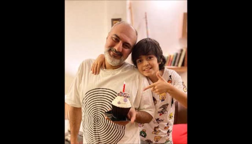 رایان سرلک بازیگر خردسال زیرخاکی در تولد پدرش / قد کشیدن رایان سرلک