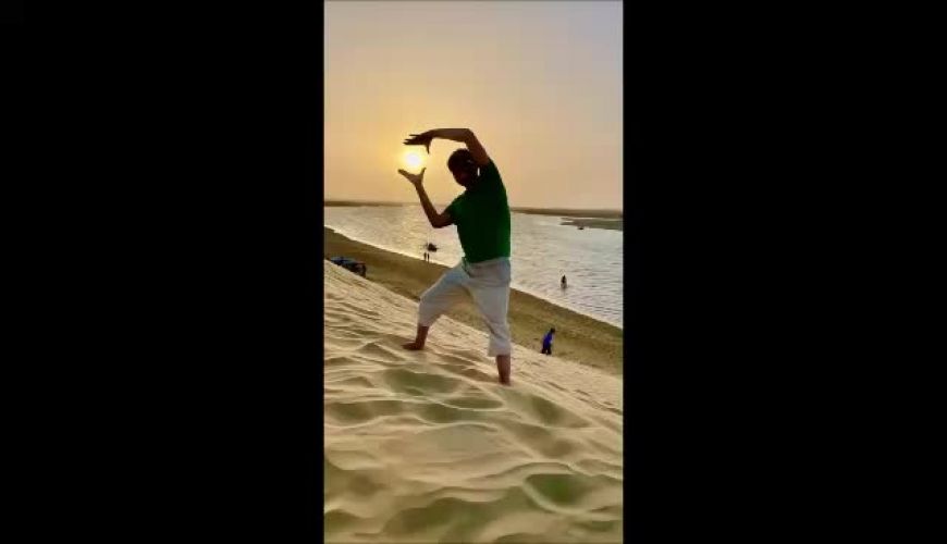 هنر عکاسی پسر پویا امینی در عکس های جذاب نوروزی پدرش در چابهار