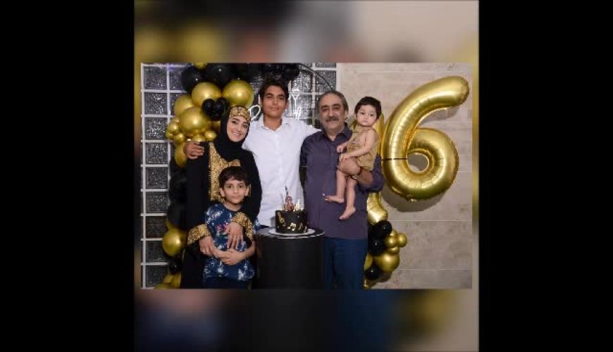 شهرام شکیبا به همراه خانواده در تولد 16 سالگی پسر خوانده اش امیرعلی