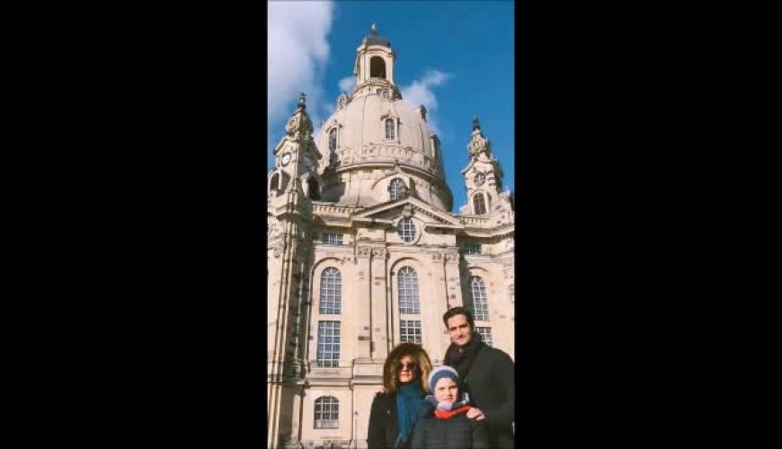 تصاویر خانوادگی پویا امینی از سفر عیدانه اش به درسدن در شرق آلمان