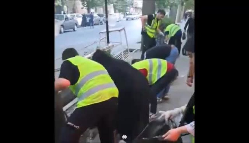 نذر متفاوت جوانان مراغه‌ای  ،  کمک به پاکبانان