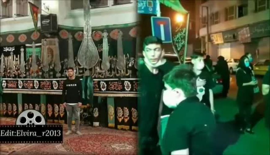 مرحوم ارشیا پسر نسرین مقانلو در دسته سینه زنی محرم سال گذشته