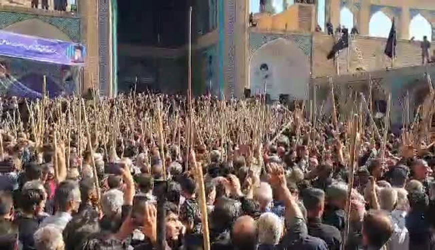 مراسم سنتی مذهبی قالیشویان در مشهد اردهال 