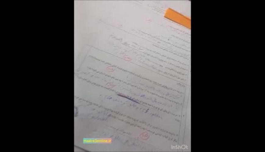 ویدیو جالب از نقاشی یک دانش آموز برای نمره گرفتن روی برگه‌ امتحان