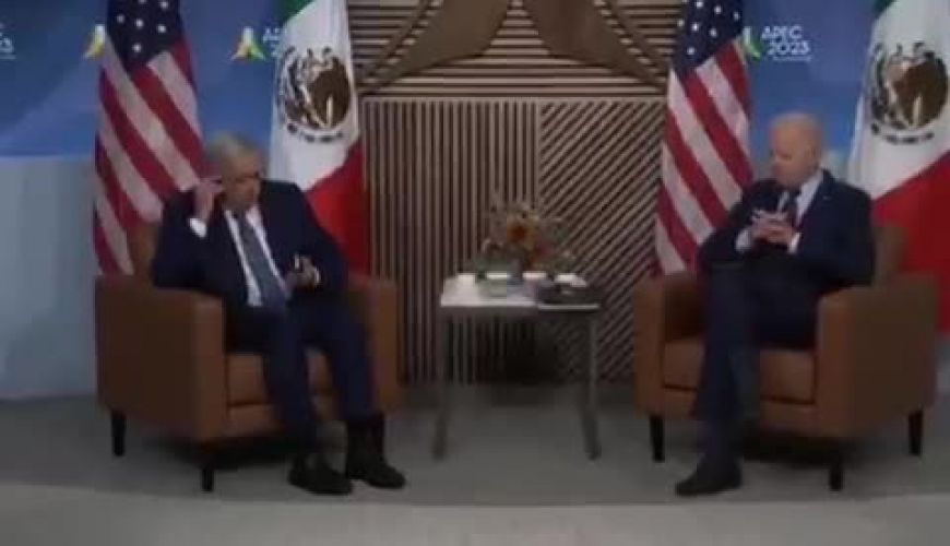 جمله عجیب جو بایدن به رئیس جمهور مکزیک: دیشب کنار همسر من نشسته بودی