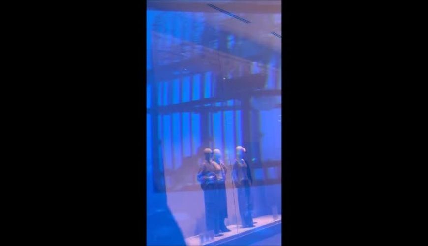 شوکه شدن خانم بازیگر از آکواریوم بزرگ دبی با ماهی های عجیب و غریب