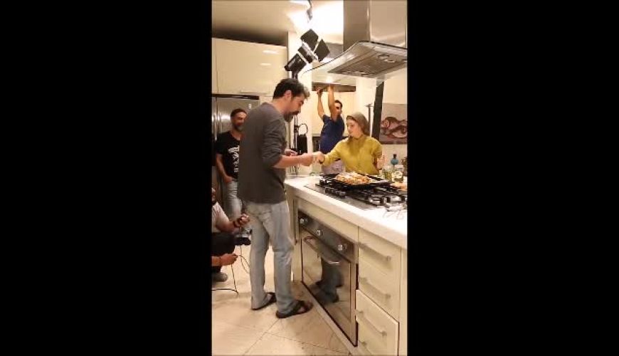 آشپزی پر خطر شهاب حسینی و دختر نفس بازغی در گناه فرشته